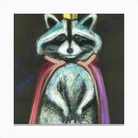 King Racoon 2 Canvas Print