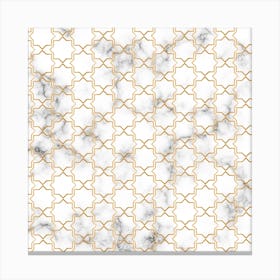 Gold And Marble Pattern Canvas Print