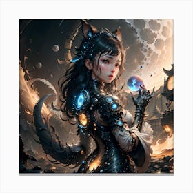 Steampunk Girl Canvas Print