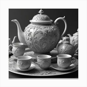 Tea Set 11 Canvas Print