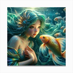 Mermaid Canvas Print