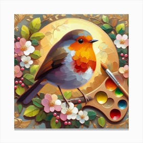Bird Robin 5 Canvas Print