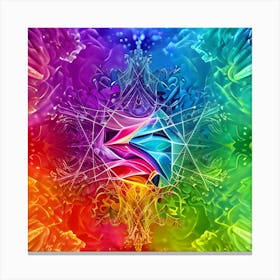 Rainbow Psychedelic Art 1 Canvas Print