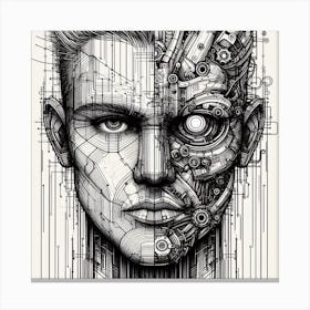Robot Man Canvas Print