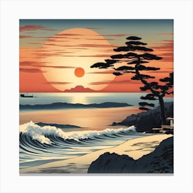 Asian Sunset Canvas Print