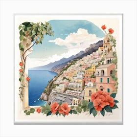 Positano Print Canvas Print