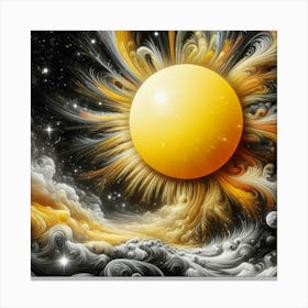 Sun In Space 1 Canvas Print