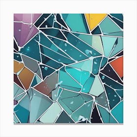 Abstract Mosaic Pattern Canvas Print