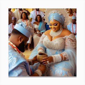 Nigerian Wedding Ceremony Canvas Print