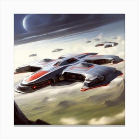 Spaceships 3 Canvas Print