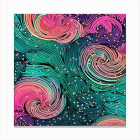 Abstract Swirls 3 Canvas Print