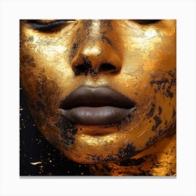 Gold Face 1 Canvas Print