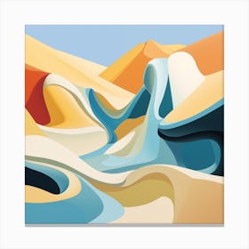 Abstract Desert Landscape Canvas Print