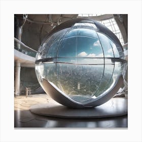 Futuristic Sphere 2 Canvas Print