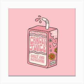 Cancer Juice Box Canvas Print