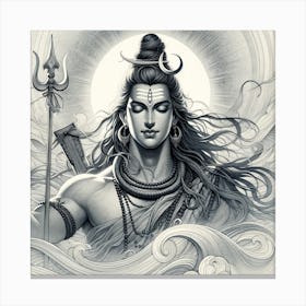 Lord Shiva 38 Canvas Print