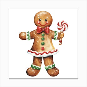 Gingerbread Man Canvas Print