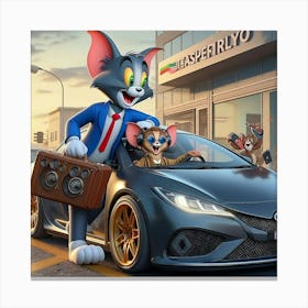 Tom And Jerry 3 Canvas Print