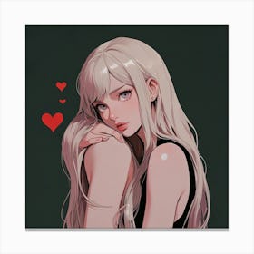 Anime Girl 2 Canvas Print