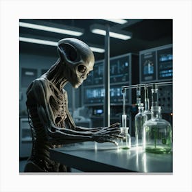 Alien Scientist 1 Canvas Print