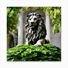 Lion Statue 1 Canvas Print