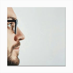 Portrait Of A Man With Glasses 9 Canvas Print