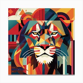 Abstract Lion 1 Canvas Print