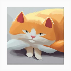 Orange Cat Canvas Print