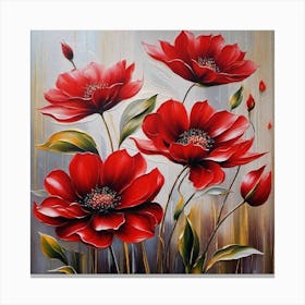 Red Flowers Canvas Print