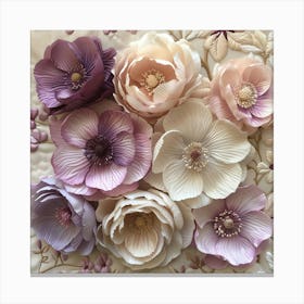 Lavender Anemones Canvas Print