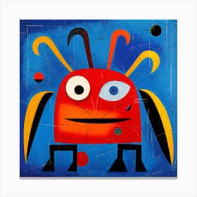 Red Alien Canvas Print