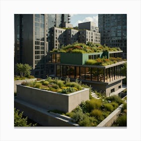 Green Roof 3 Canvas Print