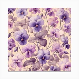 Violets 11 Canvas Print