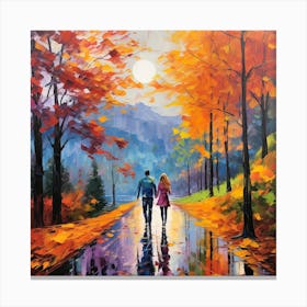 Autumn Walk Canvas Print