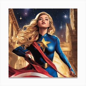Captain Marvel 3 Canvas Print