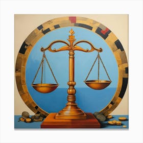Justice Scales Canvas Print