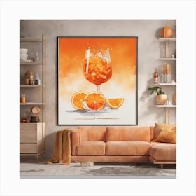 Aperol Wall Art Inspired By The Iconic Aperol Canvas Print