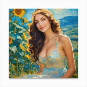 Sunflowers vb Canvas Print