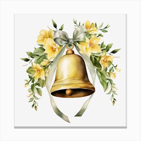Bell With Flowers 2 Canvas Print
