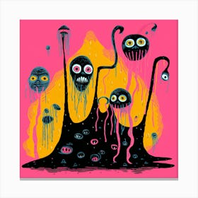 Monsters 7 Canvas Print