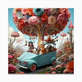 Alice In Wonderland Art print Canvas Print