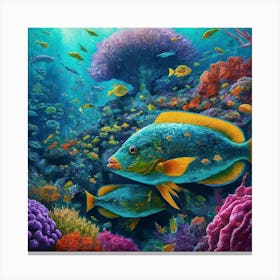 A Fish In Love Canvas Print