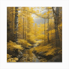 Autumn Creek 1 Canvas Print