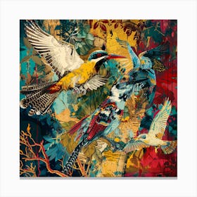 Birds In Flight Canvas Print