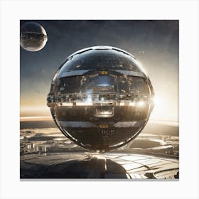 Spaceship In Space 38 Canvas Print