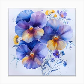 Pansies 4 Canvas Print