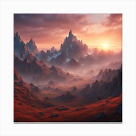 Mountain Landscape Canvas Print