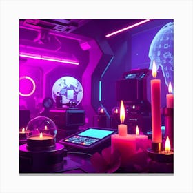 Futuristic Room Canvas Print