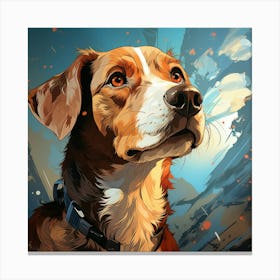 Dog In The Sky Canvas Print