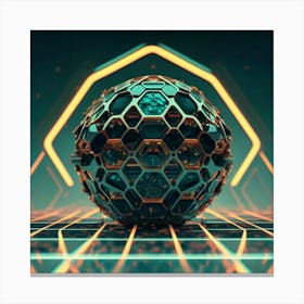 Futuristic Sphere Canvas Print